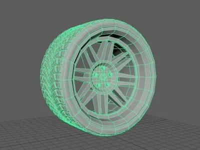 Tire Sport Free low-poly 3D model