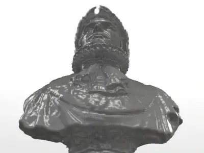 Napoleon Printable and PBR Lady lever art Gallery 3D print model