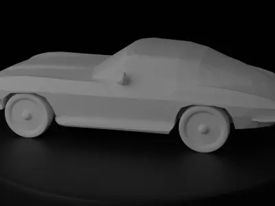Corvette Stingray 1965 STL  Beginner Friendly 3D Print Model 3D print model