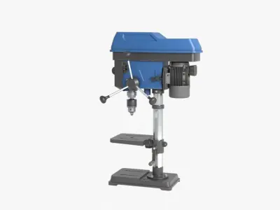 Drill Press Low-poly 3D model get