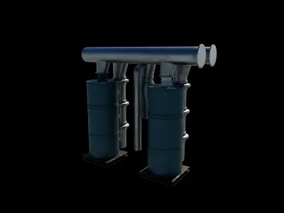 Hot Water Cylinder 3D model