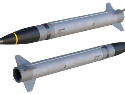 Precision Strike Missile PrSM Low-poly 3D model
