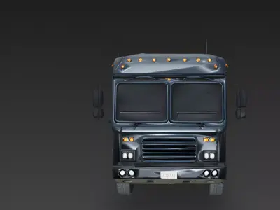 Realistic Armored SWAT Van 3D Model Low-poly 3D model