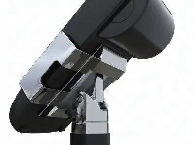 Universal Credit Card POS Terminal 02 with Stand 3D model