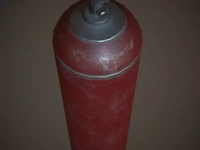 Balloon PBR Low Poly spray can Low-poly 3D model