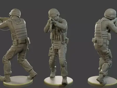CzechSlovak Police Tactical Unit CPTU1 008 3D print model
