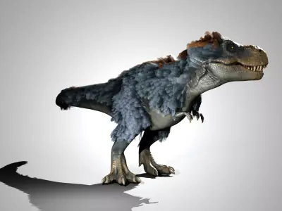 Tyrannosaurus rex Low-poly 3D model 6