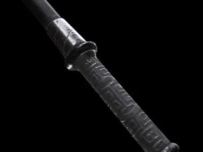 HIE Game Ready Lance N1 Low-poly 3D model