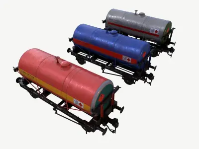 Rail Tanker 3D model
