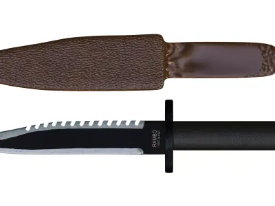 Rambo First Blood Dagger 3D model