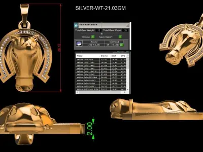 Hip Hop Style Jewelry  STL  3DM Files Printable  Editable 3D print model