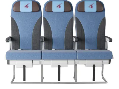 Air economy class seats  3D model
