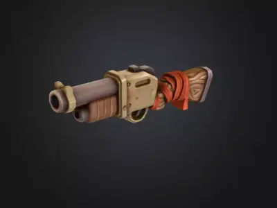 Blunderbuss Gambit Low-poly 3D model
