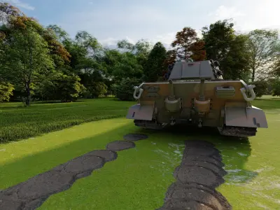 Tiger 2 tank 3D model
