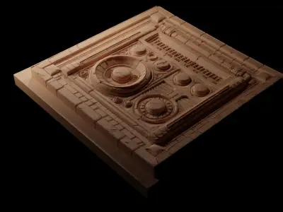 Radio CNC 3d Print High Relief Sand Casting 3D print model