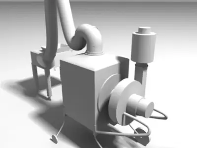 Pharmaceutical machinery 3D model