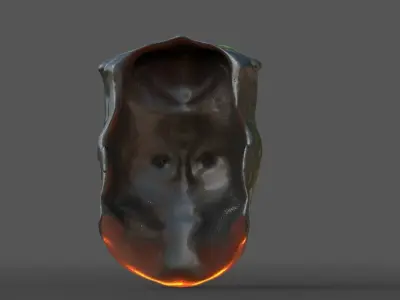 African mask 1 3D model