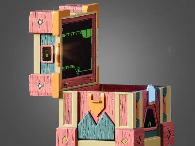 Magic Loot Chest 01- Low-poly Game Ready Low-poly 3D model