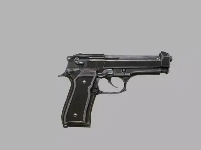 Stylish gun  3D model