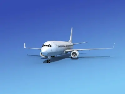 Boeing 737-800ER Unmarked 2 3D model
