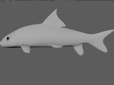 Cartoon Fish Low-poly 3D model order