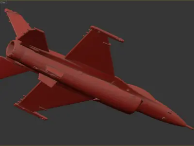 F-16C Fighting Falcon 3D print model