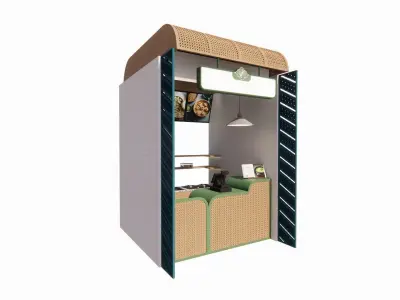 Booth Store 1 3D model
