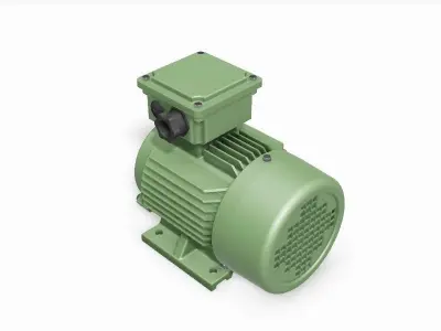 80 B3 Top IEC electric motor - 3D CAD model 3D model