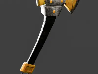 Axe-low poly  Low-poly 3D model
