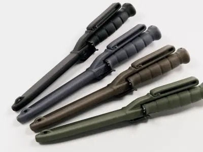 Glock Field knife FM 78 and FM 81 - color and wear variants 3D model