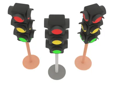 Traffic Light 3D model 19