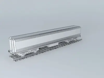 Eco Rail Track Standard Dummy Old Steam Days Free 3D model