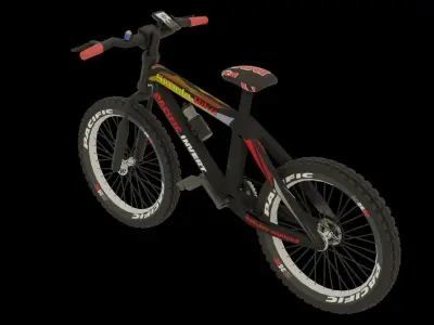 Mountain Bike High Quality  Low-poly 3D model