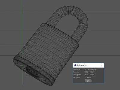 Padlock - 3D Asset 3D model