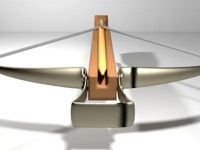 Crossbow - Medieval Type 1 3D model