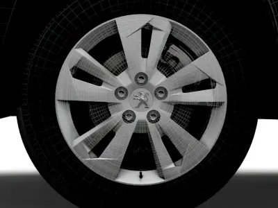 Peugeot Rifter 2020 wheel 3D model