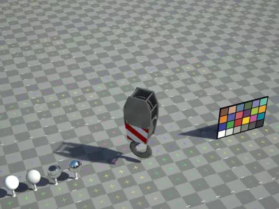 Crane lifting hook-claw Low-poly 3D model