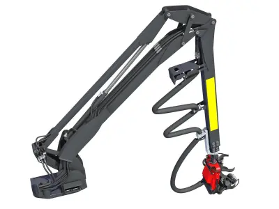 Forestry Crane 3D model