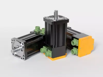 servo motor 3D model by jwzg1992