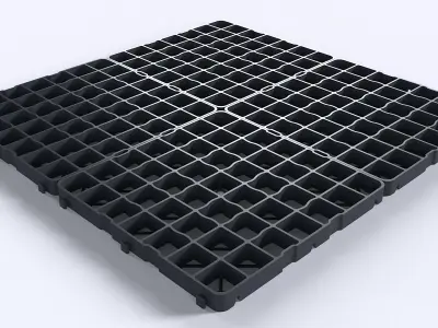Industrial Plastic Pallet Floor Grid 3D model