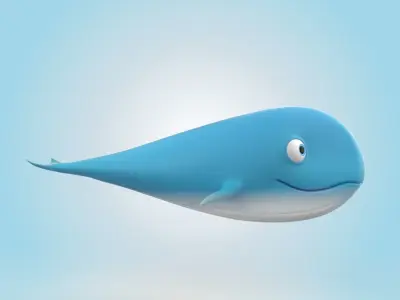 Whale 3D model