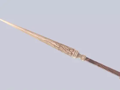 Wooden sword Low-poly 3D model shop