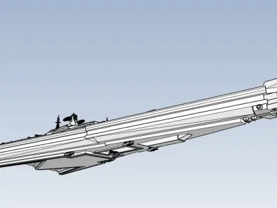 Angular - destroyer class Free 3D model