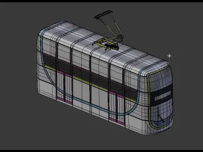 Doubledecker tram Free 3D model
