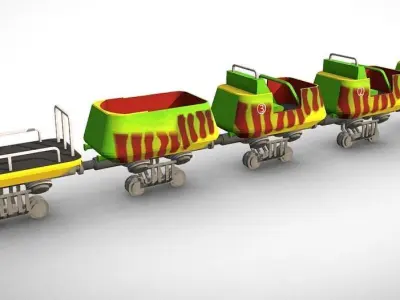 Jurassic Park Bone Shaker Train 3D model
