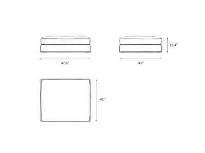 Sofa collection five modules six pieces 3D model