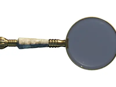 Antique Magnifying Glass 3D model