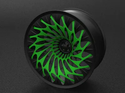 Organic rim 3D model