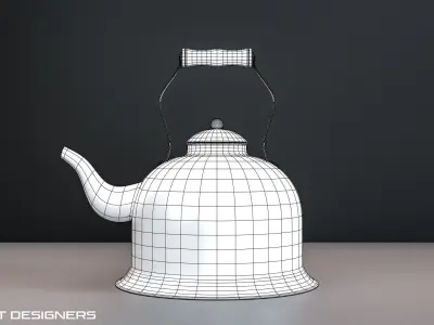 Traditional Tea Kettle 3D Model 3D model