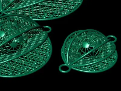 Gold Service part based on venus fly trap 3D print model
